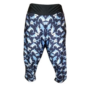 Shark Print Workout Capris